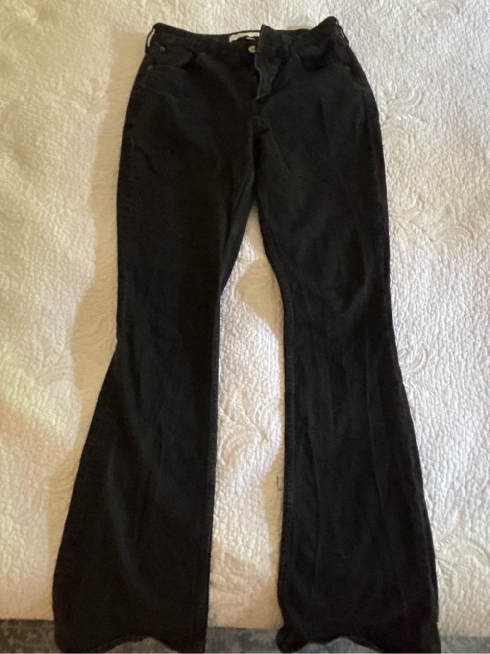 Abercrombie & Fitch Black Boot-Cut Flare Pants